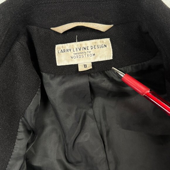 Vintage Larry Levine Design Pure Camel Hair Coat Button Front Size 8 - Picture 5 of 12